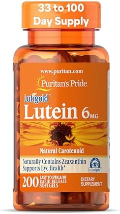 Puritan's Pride Premium Lutigold™ Lutein Carotenoid 6mg with Zeaxanthin