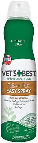 Vet's Best Flea & Tick, Mosquito, Yard & Kennel Spray for Dogs, 32 oz | Plant-Based Yard Treatment, Kills Fleas, Ticks & Mosquitoes, Ready-to-Use Hose Attachment, Safe for Plants, Made in USA