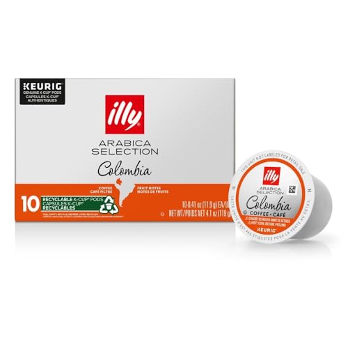illy Coffee, Dark Roast, K-Cup for Keurig, 100% Arabica Bean Signature Italian Blend, Premium Gourmet Roast Single Serve Drip Coffee