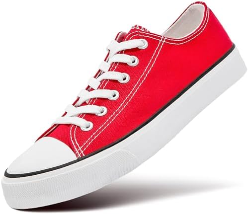 ZGR Women's Canvas Low Top Sneaker Lace-up Classic Casual Shoes for Women