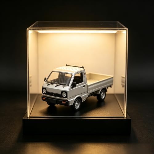 Kei Truck, 2.4Ghz RTR Off-Road Vehicle, Remote Control Retro Pickup Truck with Lights, 1:10 RC Crawler Car Silver