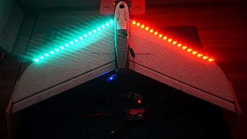 Remote Controlled LED Light Strip for RC Fixed Wing Airplane Flying Wing Plane AR Wing Drone Model Car Truck