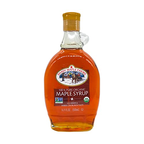 Shady Maple Farms Maple Syrup, Og, Gr A, Dk, Gl, 16.90-Ounce
