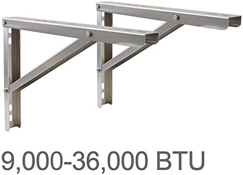 Wall Mounting Bracket for 9000-36000 Btu Condenser Ductless Mini Split Air Conditioner Heat Pump Systems, Rust Free Aluminium Alloy Support Brackets