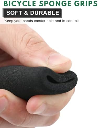 Ultracycle's Cruiser & Road Foam Grips - Soft and Cushy Design, High-Density Foam Rubber, 4-Piece Kit