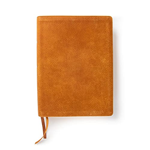 CSB Lifeway Women's Bible, Butterscotch Genuine Leather, Black Letter, Single-Column, Wide-Margins, Devotions, Articles, Word Studies