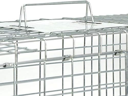 ANT MARCH 32'' Live Animal Cage Trap with Gloves Steel Humane Release