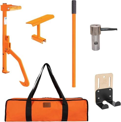 Hauler - 21” Cant Hook Log Roller and Carrier | Orange Powder-Coated Log Hauler Hand Tool for Firewood Harvesting, Brush or Tree Removal. (Patented, Made in USA, With A Warranty)
