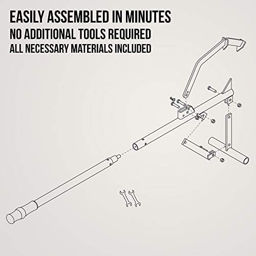 Right Hand Timberjack Triple Thick Log Lifter that Never Bends, Heavy-Duty Log Jack Helps You Lift, Move & Chainsaw Timber, Lumber & Wood, Grip Handle