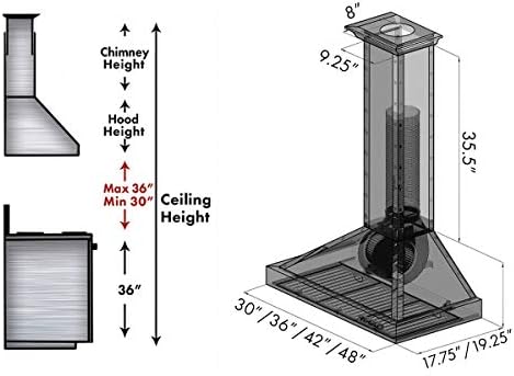 ZLINE 36 in. Designer Series Wall Mount Range Hood (KB2-HBXXX-36)