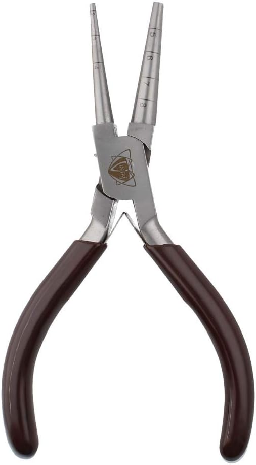 The Beadsmith Vintaj Loop Rite Pliers – Make Perfect Wire Loops in 7 Sizes (2–8mm), Jewelry Making Tool for Jump Rings