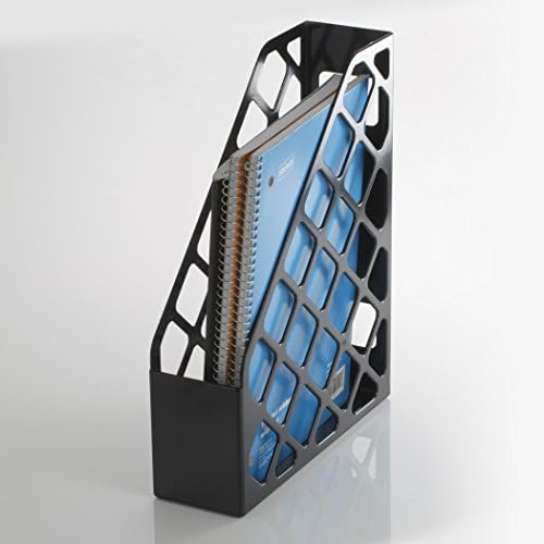 Officemate Recycled Large Magazine File, Black, 6 Each (26083)