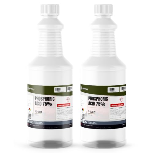 Phosphoric Acid 75% - 1 Gallon - Phosphoric Acid Cleaner for pH Control, Corrosion Inhibitor, Activating Agent, and Agriculture - Made in America - Alliance Chemical