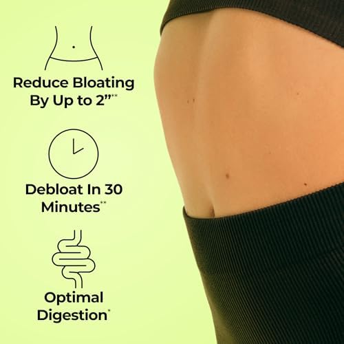 HUM Flatter Me Digestive Enzymes, Digestion & Bloating Support, 60 Count | 18 Digestive Enzymes, Ginger, Peppermint & Fennel, Women & Men, Vegan, Non-GMO, 60 Capsules