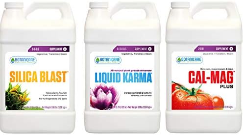 Botanicare Cal-Mag Plus, Silica Blast, & Liquid Karma Gallon Combo