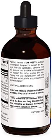 Planetary Herbals Stone Free Liquid Extract Supplement 8 oz