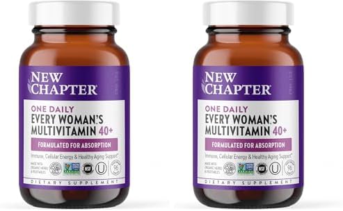 New Chapter Every Woman’s One Daily 40+ - Multivitamin for Women - Supports Immune, Bone, Hormone & Cellular Energy Health* - Non-GMO, Gluten Free, Dairy Free, Vegetarian & Kosher - 96 Tablets