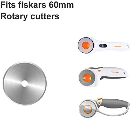 18mm Rotary Cutter Blades 10 Pack, Fits OLFA Rotary Circle Cutter Replacement for Quilting Scrapbooking Sewing Arts&Crafts, Sharp and Durable (18MM)