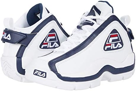 Fila Kids Grant Hill 2 (Big Kid) White Navy Red 4.5 Big Kid M