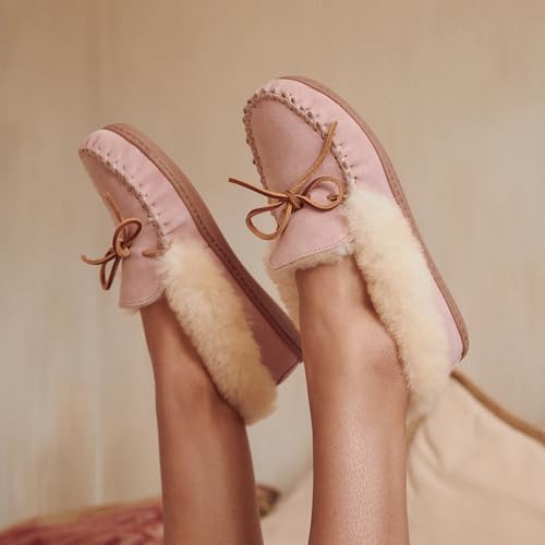 Minnetonka Women's Alpine Sheepskin Moccasin Slippers