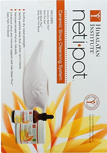 Himalayan Chandra Neti Pot Complete Sinus Cleansing System Starter Kit