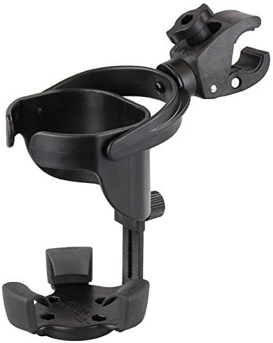 RAM Mounts Motorcycle Level Cup XL Drink Holder with Tough-Claw | Self-leveling holder for bottles and tumblers up to 32 oz