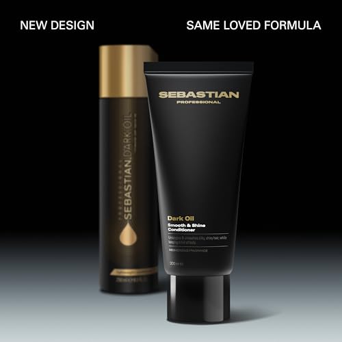 Sebastian Professional Dark Oil Lightweight Conditioner | Infused with Jojoba & Argan Oil | Smoothes and detangles hair.