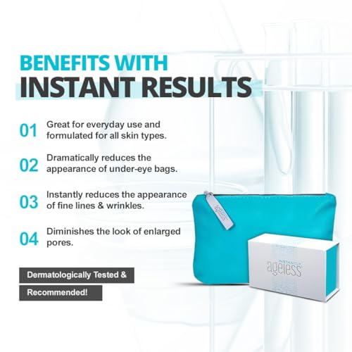 Instantly Ageless Facelift in a Box 25 Vials + Free Makeup Bag