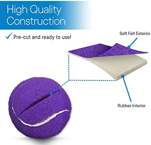 RMS Walker Glide Balls with Precut Opening, Fit Most Walkers | Easy Installation, Fit Most Walkers