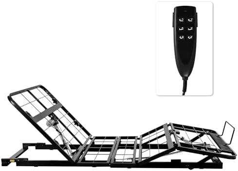Twin XL Adjustable Bed Frame Without Legs for Rv Platform Storage Bed | Zero Clearance Head & Foot Electric Lift Recline