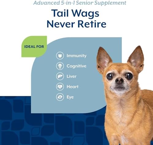 NaturVet Senior Advanced 5-in-1 Support Dog Supplement - 60 Ct