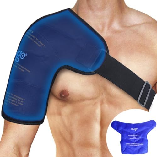 NEWGO Shoulder Ice Pack, Compression for Both Shoulders, FSA Eligible, M