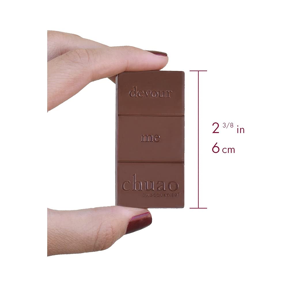 Chuao Chocolatier Salted Chocolate Crunch Dark Chocolate Mini Gourmet Chocolate Bar, 24-Ct. (0.39 oz. each)