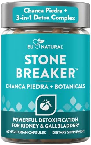Eu Natural Chanca Piedra Stone Breaker, 60 Vegetarian Capsules | The Original herbal stone breaking formula with Celery Seed & Parsley to support kidney, gallbladder & urinary tract health
