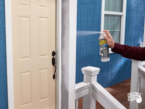 Flex Seal – Stop Leaks Fast! Rubberized Waterproof Coating Spray, Ideal for Roofs, Holes, Cracks, DIY Projects, Automotive Fixes, Indoor & Outdoor Repairs, and More – Black, 14 oz. (397 g) – 2 Pack