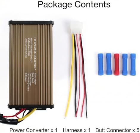 Pro Chaser DC-DC 72V 60V 48V Volt Voltage to 12V Step Down Voltage | Voltage Reducer Regulator 10A 15A 20A 25A 30A 35A for Scooters Bicycles & Golf Carts