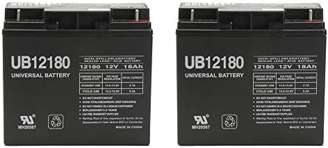 UPG 12V 18AH SLA Battery Replaces Pride Mobility Go-Go Elite Battery - 2 Pack
