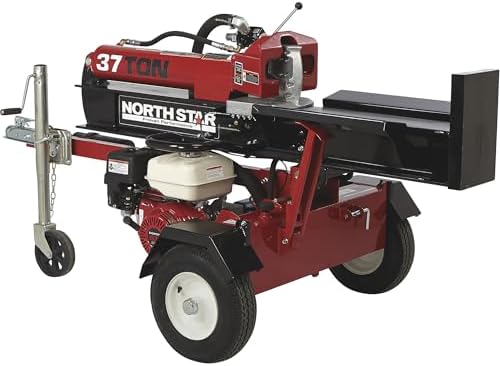 NorthStar Horizontal/Vertical Log Wood Splitter - 37-Ton, 270cc Honda GX270 Engine