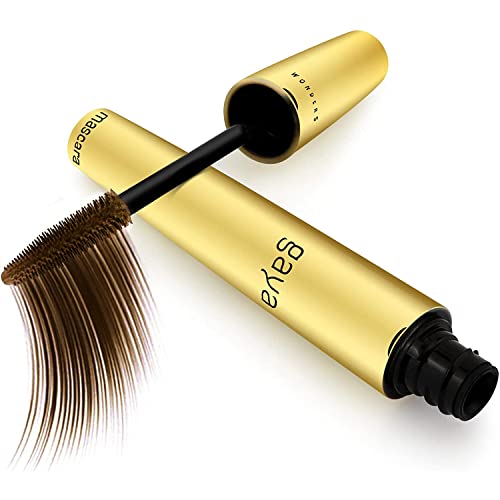 Vegan Black Mascara for Sensitive Eyes, Natural Hypoallergenic mascara, Buildable Lengthening and Volumizing for Natural Looking, Cruelty Free, Ophthalmologist Tested- By Gaya cosmetics