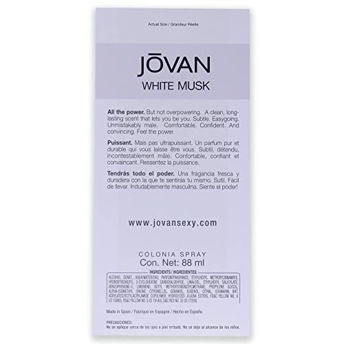 WHITE MUSK MEN/JOVAN COLOGNE SPRAY 3.0 OZ (M)