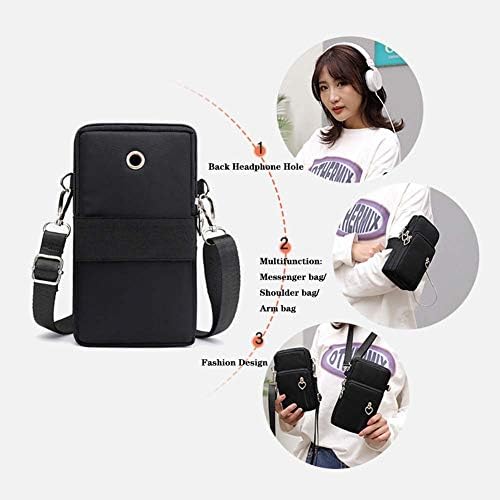 MINTEGRA Crossbody Phone Purse Nylon Shoulder Pouch Walking Wallet Wristlet Sport Armband