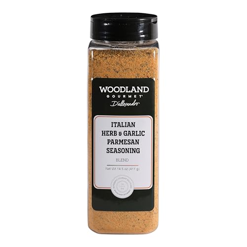 Truffle Parmesan & Black Garlic Seasoning, 18 oz – Gourmet Finishing Cheese Blend with Black Truffle Salt & Fermented Black Garlic, by Woodland Gourmet