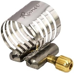 Rovner Ligature & Plastic Cap for Tenor Standard Saxophone - Platinum Ligature for Hard Rubber Mouthpiece (P-2R)