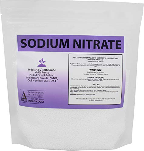 25 lb Sodium Nitrate Fertilizer 99+% Pure Chile Saltpeter Gold Metal Refining Industrial Grade Glass Pottery Enamels