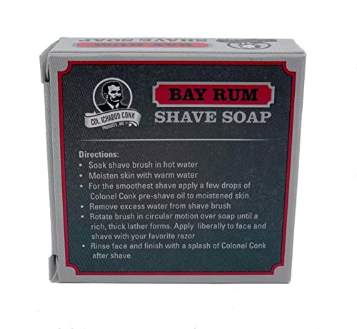 Col. Conk Bay Rum Glycerine Shave Soap