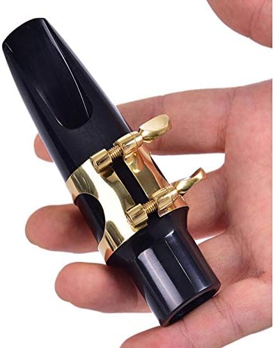 Jiayouy Alto Sax Mouthpiece Ligature Double Screws Ligature Brass