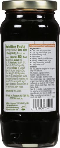 Brer Rabbit Unsulphured Molasses, Mild Flavor, 12 Ounce