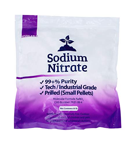 25 lb Sodium Nitrate Fertilizer 99+% Pure Chile Saltpeter Gold Metal Refining Industrial Grade Glass Pottery Enamels