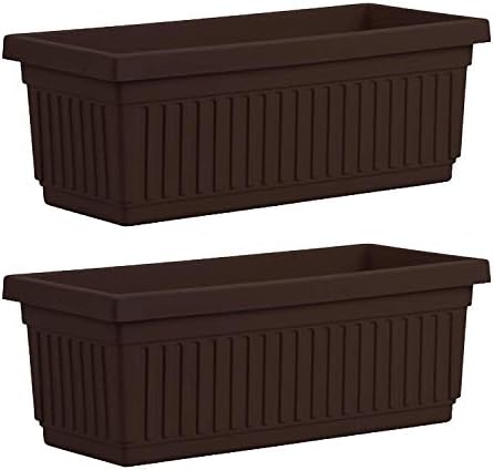 The HC Companies VNP30000E21 29.5 Inch Venetian Planter Box, 2-Pack