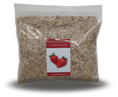 Rolled Rye Flakes 2 Pounds Non-GMO, Product of USA, Mulberry Lane Farms